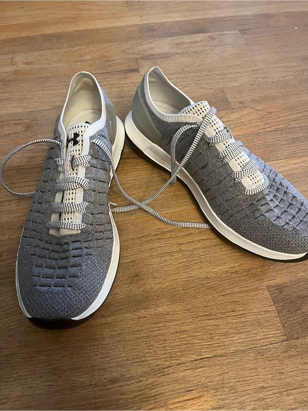 Under Armour Men's Grey Knit Athletic Sneakers